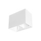 Sandy White Aluminium L: 20 W: 10.5 H: 15 cm