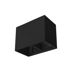 Sandy Black Aluminium L: 20 W: 10.5 H: 15 cm