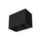 Sandy Black Aluminium L: 20 W: 10.5 H: 15 cm