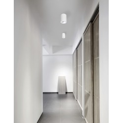 Sandy White Aluminium D: 10 H: 15 cm