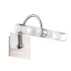 Clear Glass Satin Nickel Metal G9 2x40 Watt 230 Volt IP44 Bulb Excluded L: 22 W: 12 H: 18 cm 6310661