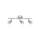 Satin Nickel Metal GU10 3x50 Watt IP20 Bulb Excluded L: 49 W: 8 H: 10.9 cm 660003
