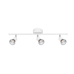 Matt White Metal GU10 3x50 Watt IP20 Bulb Excluded L: 49 W: 8 H: 10.9 cm 661003