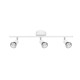 Matt White Metal GU10 3x50 Watt IP20 Bulb Excluded L: 49 W: 8 H: 10.9 cm 661003