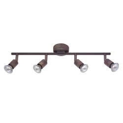 Rust Metal GU10 4x50 Watt 230 Volt IP20 Bulb Excluded L: 51 W: 8 H: 10.9 cm 662004