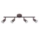 Rust Metal GU10 4x50 Watt 230 Volt IP20 Bulb Excluded L: 51 W: 8 H: 10.9 cm 662004