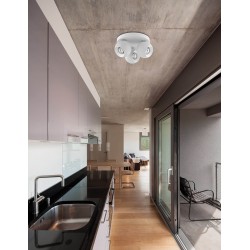 Matt White Aluminium GU10 3x50 Watt 230 Volt  IP20 Bulb Excluded D: 25 H: 15 cm 665002