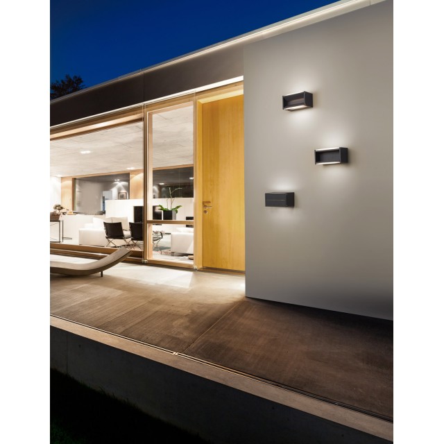 Απλίκα Twin LED ανθρακί Nova Luce