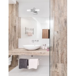 Opal Glass Chrome Aluminium G9 2x28 Watt 230 Volt IP44 Bulb Excluded L: 24 W: 13 H: 11 cm 71606601