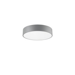 Gray Aluminium Acrylic Diffuser LED 30 Watt 230 Volt 1800Lm 3000 IP20 D: 40 H: 10 cm 7165202