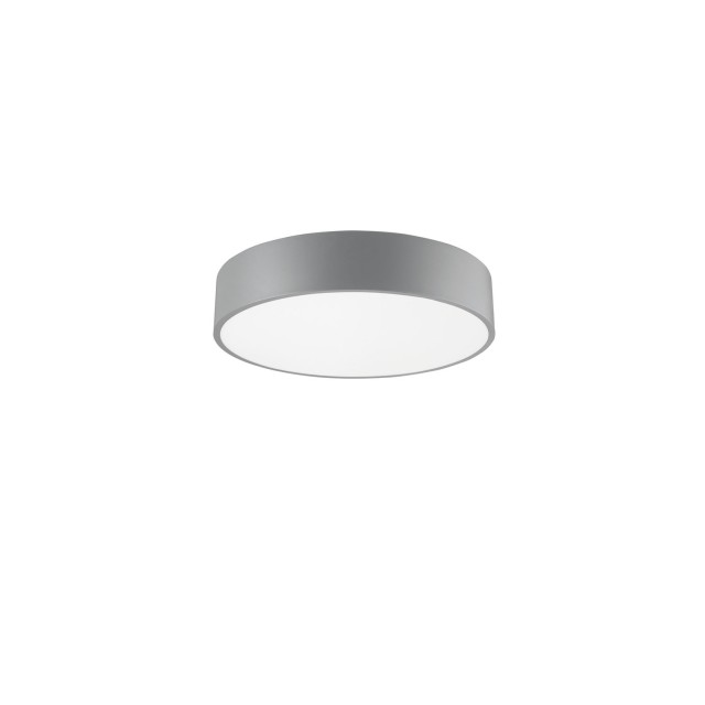 Gray Aluminium Acrylic Diffuser LED 30 Watt 230 Volt 1800Lm 3000 IP20 D: 40 H: 10 cm 7165202