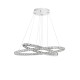 Chrome Aluminium & Crystal AdjusTable LED 52 Watt 3120Lm 3000 IP20 L: 85 W: 42 H: 120 cm 7403002