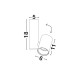 Sandy White Aluminium LED GU10 1x10 Watt IP20 220-240 Volt Bulb Excluded D: 6 H1: 11 H2: 29 cm