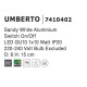 Wall Lamp White Metal  Touch switch on/off & dimmable GU10 1x40 7410402