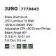 Black Aluminium 15W Philips Luminus D:9.6 H:12-21 1189Lm 3000K IP20
