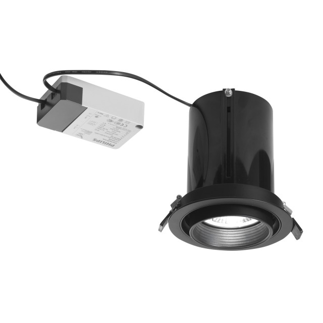 Black Aluminium 30W Philips Luminus D:14 H:16-26.3 2490Lm 3000K IP20