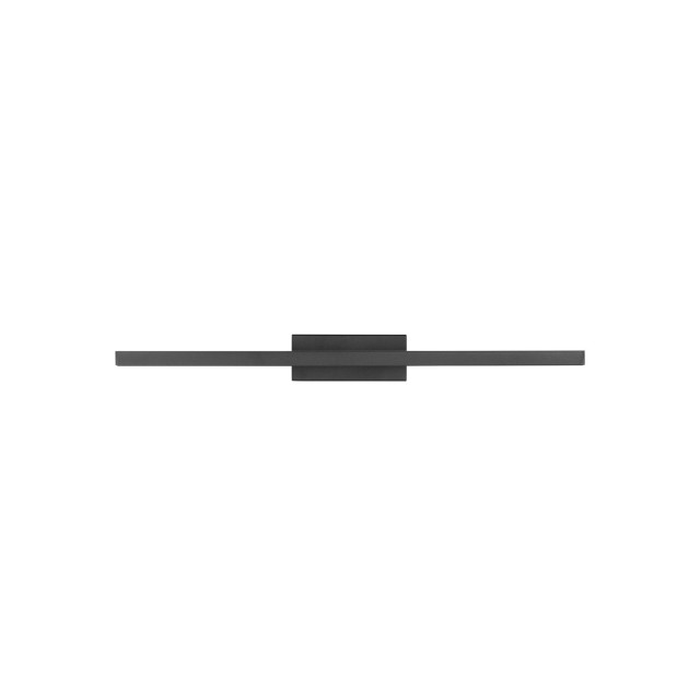 Black Aluminium & Acrylic LED 18 Watt 230 Volt 1513Lm 3000K IP44 L: 63 W:9 H: 7.5 cm 787011