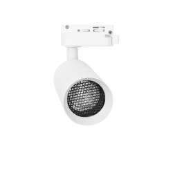 Sandy White Aluminium Black Honeycomb LED GU10 / MR16 1x10 Watt Adaptor 2 wires 230 Volt IP20 Bulb Excluded D: 6 H: 19.5 cm