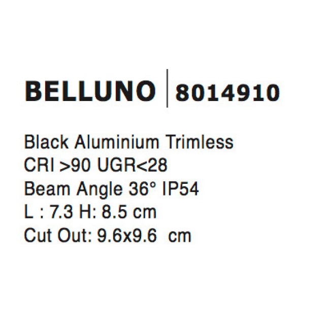 Black Aluminium L:7.3 H:8.5 IP54