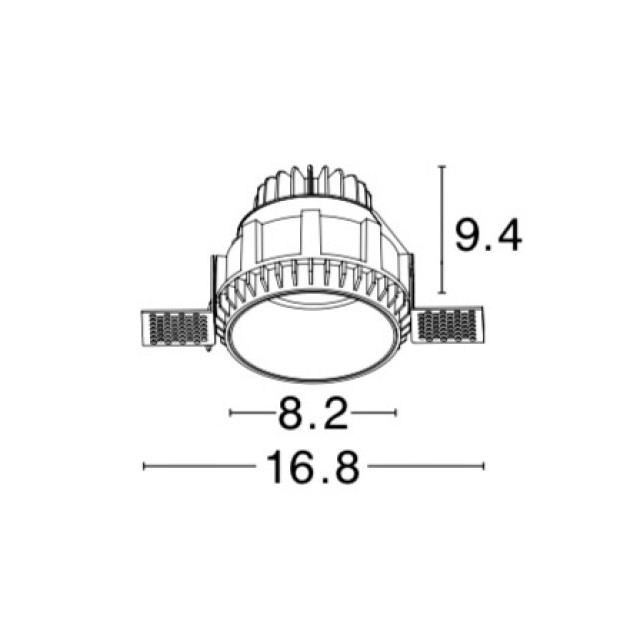 Black Aluminium D:8.2 H:9.4 IP54