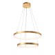 Golden Leaf Aluminium & Acrylic AdjusTable LED 65 Watt 230 Volt 3900Lm 3000 IP20 D: 60 H: 150 cm 8100281