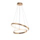 Golden Leaf Aluminium & Acrylic AdjusTable LED 65 Watt 230 Volt 3900Lm 3000 IP20 D: 60 H: 150 cm 8100281