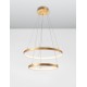 Golden Leaf Aluminium & Acrylic AdjusTable LED 65 Watt 230 Volt 3900Lm 3000 IP20 D: 60 H: 150 cm 8100281