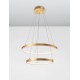 Golden Leaf Aluminium & Acrylic AdjusTable LED 65 Watt 230 Volt 3900Lm 3000 IP20 D: 60 H: 150 cm 8100281
