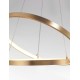 Golden Leaf Aluminium & Acrylic AdjusTable LED 65 Watt 230 Volt 3900Lm 3000 IP20 D: 60 H: 150 cm 8100281