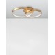 Golden Leaf Aluminium & Acrylic LED 44 Watt 230 Volt 2650Lm 3000 IP20 L: 64 W: 45 H: 14 cm 8100282
