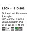 Golden Leaf Aluminium & Acrylic LED 44 Watt 230 Volt 2650Lm 3000 IP20 L: 64 W: 45 H: 14 cm 8100282