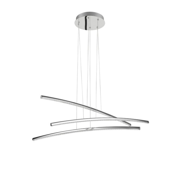 Chrome Aluminium & Acrylic LED 38 Watt 230 Volt 2650Lm 3000 IP20 L: 90 H: 120 cm 81007601