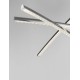 Chrome Aluminium & Acrylic LED 38 Watt 230 Volt 2650Lm 3000 IP20 L: 90 H: 120 cm 81007601