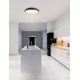 Black Aluminium Acrylic Diffuser LED 50 Watt 230 Volt 2750Lm 3000 IP20 D: 51 H: 9 cm 8100984