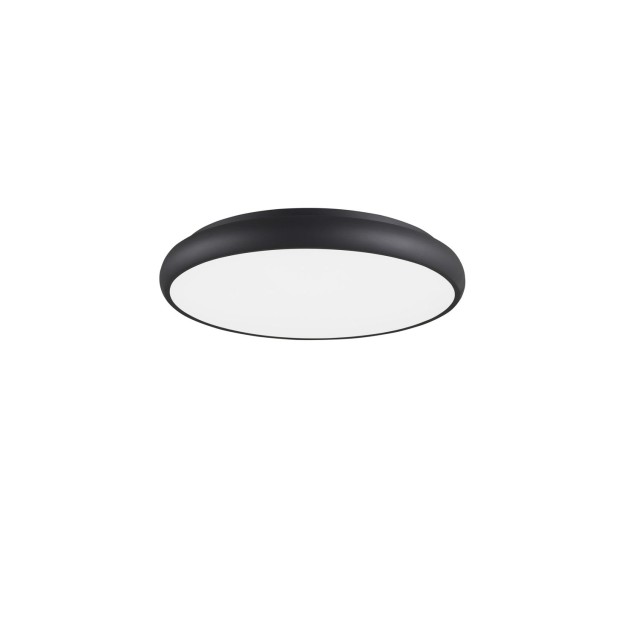 Black Aluminium Acrylic Diffuser LED 50 Watt 230 Volt 2750Lm 3000 IP20 D: 51 H: 9 cm 8100984