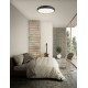 Black Aluminium Acrylic Diffuser LED 62 Watt 230 Volt 3410Lm 3000 IP20 D: 61 H: 9 cm 8100986 