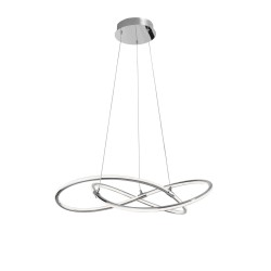 Chrome Aluminium & Acrylic LED 50 Watt 230 Volt 3250Lm 3000 IP20 D: 60 H: 120 cm 8101141