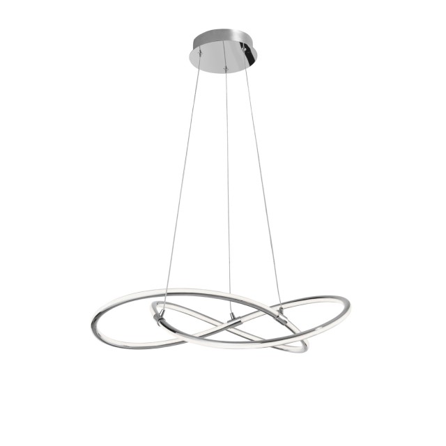 Chrome Aluminium & Acrylic LED 50 Watt 230 Volt 3250Lm 3000 IP20 D: 60 H: 120 cm 8101141