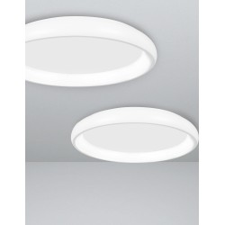 White Aluminium & Acrylic LED 32 Watt 230 Volt 1760Lm 3000 IP20 D: 41 H: 8.5 cm 8105605 