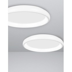 White Aluminium & Acrylic Dimmable
