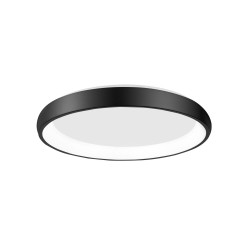 Black Aluminium & Acrylic LED 50 Watt 230 Volt 2750Lm 3000 IP20 D: 61 H: 8.5 cm 8105611