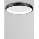Black Aluminium & Acrylic LED 50 Watt 230 Volt 2750Lm 3000 IP20 D: 61 H: 8.5 cm 8105611