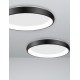Black Aluminium & Acrylic LED 50 Watt 230 Volt 2750Lm 3000 IP20 D: 61 H: 8.5 cm 8105611