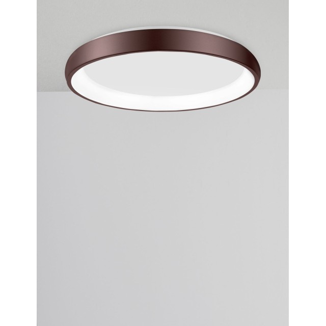 Brown Aluminium & Acrylic LED 50 Watt 230 Volt 2750Lm 3000 IP20 D: 61 H: 8.5 cm 8105612
