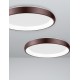 Brown Aluminium & Acrylic LED 50 Watt 230 Volt 2750Lm 3000 IP20 D: 61 H: 8.5 cm 8105612
