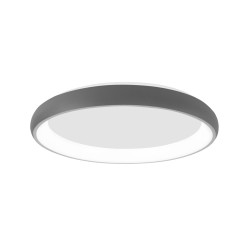 Sandy Gray Aluminium & Acrylic LED 50 Watt 230 Volt 3250Lm 3000 IP20 D: 61 H: 8.5 cm 8105617