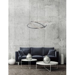 Chrome Aluminium & Acrylic AdjusTable LED 29 Watt 230 Volt 2010Lm 3000 IP20 D: 45 H: 120 cm 8107402