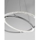 Chrome Aluminium & Acrylic AdjusTable LED 29 Watt 230 Volt 2010Lm 3000 IP20 D: 45 H: 120 cm 8107402