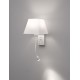 Wall Light Sand White Aluminium White Shade LED 3Watt 190lm LED E27 1x40 Watt L:21 W:25 H:40 cm 8127401