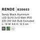 Sandy Black Aluminium LED GU10 2x10 Watt IP20 220-240 Volt Bulb Excluded L: 18 W: 9.6 H: 12.5 cm